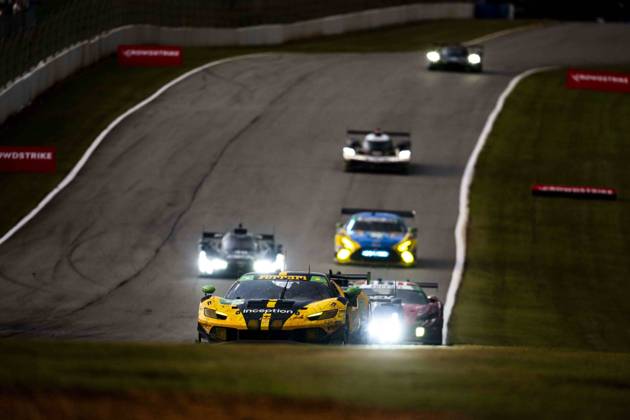 AUTO - IMSA - PETIT LE MANS 2026 70 IRIBE Brendan (usa), IRIBE Brendan (usa), SCHANDORFF Frederik (den), Inception Racing, Ferrari 296 GT3 Evo, action during the 2026 Motul Petit Le Mans, 11th round of the 2026 IMSA WeatherTech SportsCar Championship, from October 1 to 3, 2026 on the Michelin Raceway Road Atlanta in Braselton, Georgia, United States of America - BraseltonUnited States Copyright: xFabrizioxBoldonix