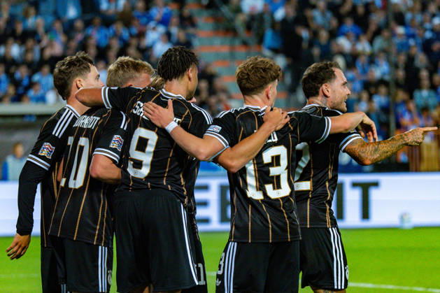 Nations League, Group A, Matchday 4, Greece vs. Germany at Toumba Stadium in Thessaloniki Goal to make it 0–1 by Jonathan Burkardt (Germany), Waldemar Anton (Germany), Malick Thiaw (Germany), Derry Scherhant (Germany), Philipp Treu (Germany), Florian Wirtz (Germany) Copyright: xBahhoxKarax