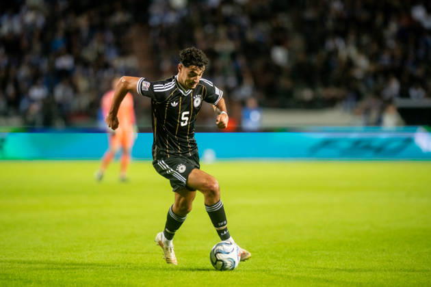 Aleksandar Pavlovic seen during UEFA Nations League Division A game between National Teams of Greece and Germany (Jacek Prondzynski Ball Raw Images) Thessaloniki Greece, Thessaloniki Greece Copyright: xJacekxProndzynskix jacekprondzynski_greecegermany_2627_061