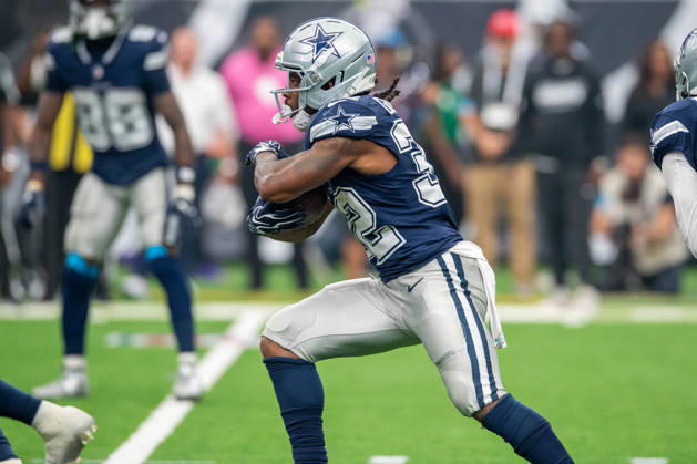 October 4, 2026: Dallas Cowboys running back Tyler Goodson (32) carries the ball during a game between the Dallas Cowboys and the Houston Texans in Houston, TX. .. CSM NFL, American Football Herren, USA 2026: Cowboys Vs Texans OCT 04 - ZUMAc04_ 20261004_zma_c04_159 Copyright: xTraskxSmithx