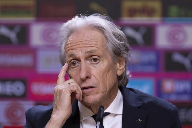 October 4, 2026, Porto, Porto, Portugal: PORTO, 04 OCTOBER - Jorge Jesus head coach of Portugal national team, Nationalteam is seen on the press conference, PK, Pressekonferenz after the game during the Portugal x Norway match for the UEFA Nations League 2026 at Estadio do Dragao on October 04, 2026 Porto Portugal - ZUMAl192 20261004_zsp_l192_010 Copyright: xMiguelxLemosx