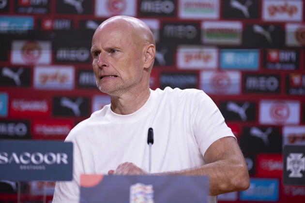 October 4, 2026, Porto, Porto, Portugal: PORTO, 04 OCTOBER - Stale Solbakken head coach of Norway is seen on the press conference, PK, Pressekonferenz after the game during the Portugal x Norway match for the UEFA Nations League 2026 at Estadio do Dragao on October 04, 2026 Porto Portugal - ZUMAl192 20261004_zsp_l192_013 Copyright: xMiguelxLemosx