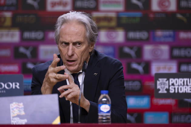 October 4, 2026, Porto, Porto, Portugal: PORTO, 04 OCTOBER - Jorge Jesus head coach of Portugal national team, Nationalteam is seen on the press conference, PK, Pressekonferenz after the game during the Portugal x Norway match for the UEFA Nations League 2026 at Estadio do Dragao on October 04, 2026 Porto Portugal - ZUMAl192 20261004_zsp_l192_017 Copyright: xMiguelxLemosx
