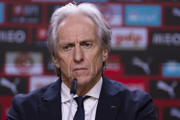 October 4, 2026, Porto, Porto, Portugal: PORTO, 04 OCTOBER - Jorge Jesus head coach of Portugal national team, Nationalteam is seen on the press conference, PK, Pressekonferenz after the game during the Portugal x Norway match for the UEFA Nations League 2026 at Estadio do Dragao on October 04, 2026 Porto Portugal - ZUMAl192 20261004_zsp_l192_021 Copyright: xMiguelxLemosx