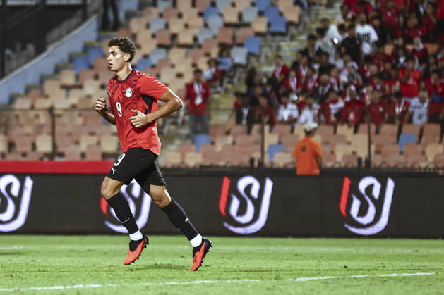 Cairo Egypt South Africa Match Egyptian forward Hamza Abdelkarim runs across the pitch during a match against South Africa at Cairo International Stadium in Cairo, Egypt on October 4, 2026. The International Friendly, Länderspiel, Nationalmannschaft match serves as preparation for both national teams ahead of upcoming regional and continental football competitions. Cairo Cairo Egypt Copyright: xMostafaxElxShahatx