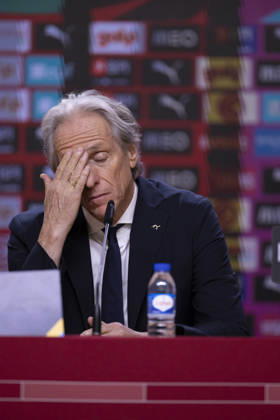October 4, 2026, Porto, Porto, Portugal: PORTO, 04 OCTOBER - Jorge Jesus head coach of Portugal national team, Nationalteam is seen on the press conference, PK, Pressekonferenz after the game during the Portugal x Norway match for the UEFA Nations League 2026 at Estadio do Dragao on October 04, 2026 Porto Portugal - ZUMAl192 20261004_zsp_l192_047 Copyright: xMiguelxLemosx