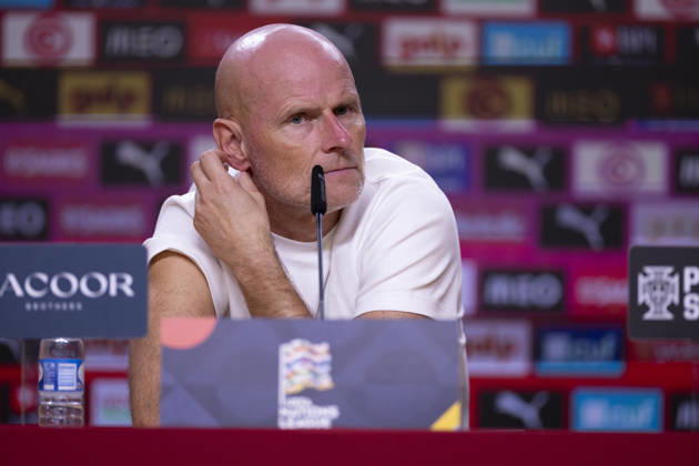 October 4, 2026, Porto, Porto, Portugal: PORTO, 04 OCTOBER - Stale Solbakken head coach of Norway is seen on the press conference, PK, Pressekonferenz after the game during the Portugal x Norway match for the UEFA Nations League 2026 at Estadio do Dragao on October 04, 2026 Porto Portugal - ZUMAl192 20261004_zsp_l192_057 Copyright: xMiguelxLemosx