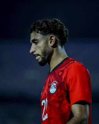 Cairo Egypt South Africa Match Egyptian forward Omar Marmoush looks down on the pitch during a match against South Africa at Cairo International Stadium in Cairo, Egypt on October 4, 2026. The International Friendly, Länderspiel, Nationalmannschaft match serves as preparation for both national teams ahead of upcoming regional and continental football competitions. Cairo Cairo Egypt Copyright: xRahmaxAbdelazizx