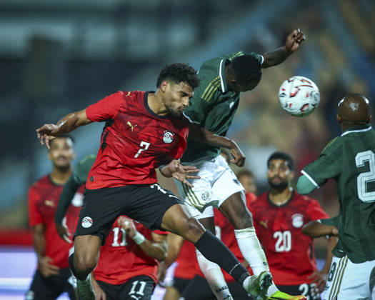 Egypt v South Africa - International Friendly, Länderspiel, Nationalmannschaft Ossama Faisal trying to score a header during the international friendly match between Egypt and South Africa at Cairo International Stadium, Cairo, Egypt Cairo Cairo EGYPT Copyright: xMohamedxTageldinx
