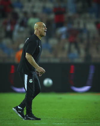 Egypt v South Africa - International Friendly, Länderspiel, Nationalmannschaft Hossam Hassan during the international friendly match between Egypt and South Africa at Cairo International Stadium, Cairo, Egypt Cairo Cairo EGYPT Copyright: xMohamedxTageldinx