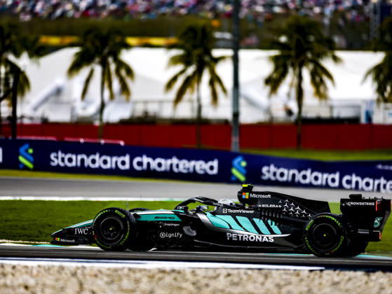 KUALA LUMPUR, MALAYSIA - OCTOBER 04: Andrea Kimi Antonelli of Italy driving the (12) Mercedes AMG PETRONAS F1 Team F1 W17 during the race of the FIA Formula 1 Grand Prix of Bahrain in Malaysia at the Sepang Circuit on October 04, 2026 in Kuala Lumpur, Malaysia. (Photo by Qian Jun SPP-Paddocker) Copyright: xQianxJun SPP-Paddockerx Sportspressphoto_SPR246438