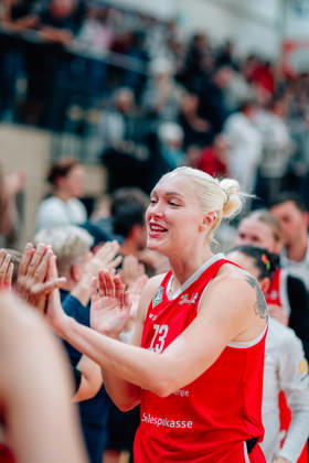 BB 1BL Halfit Lions vs. TK Hannover Luchse Marta Miscenko of the Halfit Lions during the 2026–2027 season in the DBBL Toyota Women s Basketball Bundesliga, in a game between the Halfit Lions and TK Hannover Luchse at the SWH Arena on October 4, 2026, in Halle Saale, Saxony-Anhalt, Germany