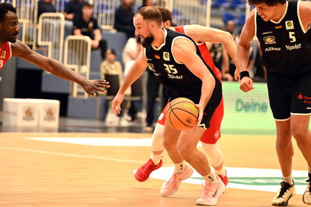 JJ Mann, Matchday 3, BARMER 2 Basketball Bundesliga Pro A: ETB Miners vs. RheinStars Cologne, October 4, 2026, JJ Mann, ETB Miners, Matchday 3 in the BARMER 2 Basketball Bundesliga Pro A, ETB Miners vs. RheinStars Cologne, final score 86–91 at the Sporthalle am Hallo on October 4, 2026, in front of 946 spectators