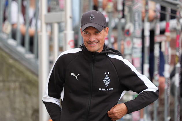 October 3, 2026, xydrx, Men s, Soccer, Friendly Match, FC St. Pauli vs. Borussia Mönchengladbach, 2026–2027 Season, Millerntor Stadium, Alexander Blessin, Head Coach of Borussia Mönchengladbach. DFB regulations prohibit any use of photographs as image sequences and or quasi-video. Copyright: HMBxMedia YannisxDreimann