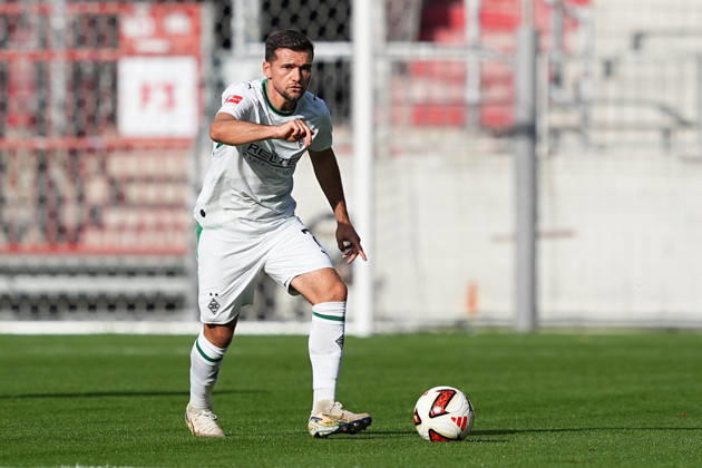 October 3, 2026, xydrx, Men s, Soccer, Friendly Match, FC St. Pauli vs. Borussia Mönchengladbach, 2026–2027 Season, Millerntor Stadium, Kevin Stoeger, Borussia Mönchengladbach, 7. DFB regulations prohibit any use of photographs as image sequences and or quasi-video Copyright: HMBxMedia YannisxDreimann