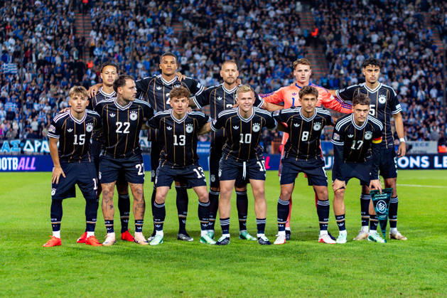 Nations League, Group A, Matchday 4, Greece vs. Germany at Toumba Stadium in Thessaloniki Team photo Derry Scherhant (Germany) Malick Thiaw (Germany) Waldemar Anton (Germany) Jonas Urbig (Germany) Aleksandar Pavlovic (Germany) Lennart Karl (Germany) David Raum (Germany) Philipp Treu (Germany) Jonathan Burkardt (Germany) Tom Bischof (Germany) Florian Wirtz (Germany) Copyright: xBahhoxKarax
