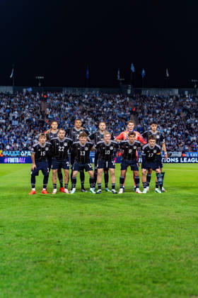 Nations League, Group A, Matchday 4, Greece vs. Germany at Toumba Stadium in Thessaloniki Team Photo Derry Scherhant (Germany) Malick Thiaw (Germany) Waldemar Anton (Germany) Jonas Urbig (Germany) Aleksandar Pavlovic (Germany) Lennart Karl (Germany) David Raum (Germany) Philipp Treu (Germany) Jonathan Burkardt (Germany) Tom Bischof (Germany) Florian Wirtz (Germany) Copyright: xBahhoxKarax