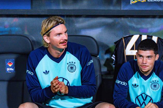 Nations League, Group A, Matchday 4, Greece vs. Germany at Toumba Stadium in Thessaloniki Nick Woltemade (Germany) Yannick Engelhardt (Germany) Copyright: xBahhoxKarax