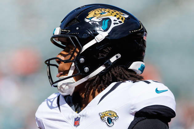 Oct 4, 2026; Cincinnati, OH, USA; Jacksonville Jaguars wide receiver Josh Cameron (19) during NFL, American Football Herren, USA game action against the Cincinnati Bengals at Paycor Stadium. Mandatory Credit: -Cal Media - ZUMAc04_ 20261004_zma_c04_468 Copyright: xJohnxMersitsx
