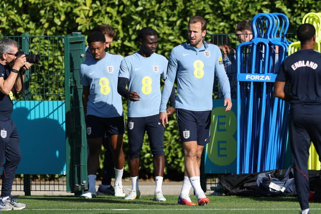 England MD-1 Training, Nations League Harry Kane of England walks out for the England MD-1 training session ahead of the 2026 27 UEFA Nations League Group A3 match vs Czech Republic, Tottenham Hotspur Training Ground, Enfield, England on 5 October 2026 Credit: Tiego Grenho Every Second Media Editorial use only. All images are copyright Every Second Media Limited. No images may be reproduced without prior permission. Copyright: xIMAGO EveryxSecondxMediax ESM-2200-0023 TiegoxGrenhox xEveryxSecondxMediax