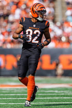 Oct 4, 2026; Cincinnati, OH, USA; Cincinnati Bengals wide receiver Mitch Tinsley (82) during NFL, American Football Herren, USA game action against the Jacksonville Jaguars at Paycor Stadium. Mandatory Credit: -Cal Media - ZUMAc04_ 20261004_zma_c04_522 Copyright: xJohnxMersitsx