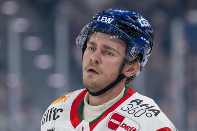 Alexander Blank, Augsburger Panther, 26, Portrait, GER, EHC Red Bull Munich vs. Augsburger Panther, DEL, 2026–2027 season, Matchday 6, October 4, 2026, Photo: HMB Media, Heike Feiner Copyright: HMBxMedia HeikexFeiner