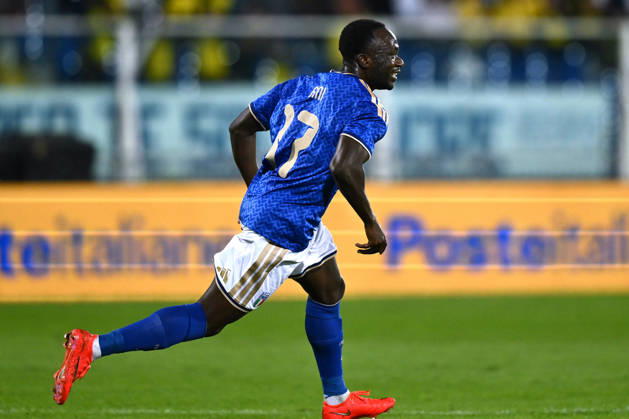 As Pescara 05 10 2026 - qualificazione Europeo 2027 U21, U 21 Italia-Polonia foto Antonello Sammarco Image nella foto: esultanza gol Seydou Fini