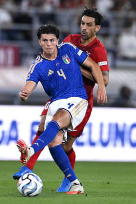 Db Bologna 05 10 2026 - Nations League Italia-Turchia foto Daniele Buffa Image nella foto: Alessandro Romano-Irfan Can Kahveci