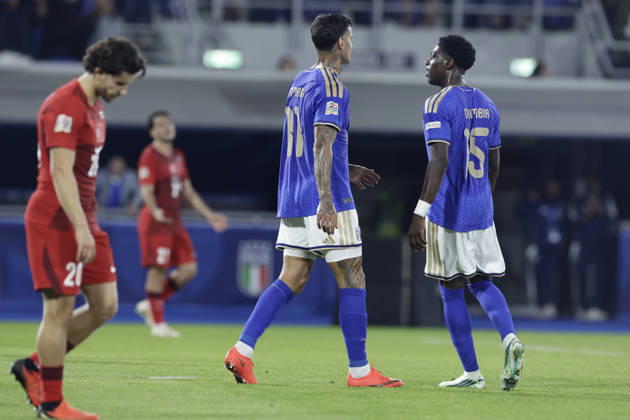 UEFA Nations League football match Italy vs Turkey during UEFA Nations League football match (League A, Group A1) between Italy vs Turkey at the Renato Dall Ara stadium in Bologna on October 05, 2026. _BPH2708 Copyright: xAntonioxBalascox