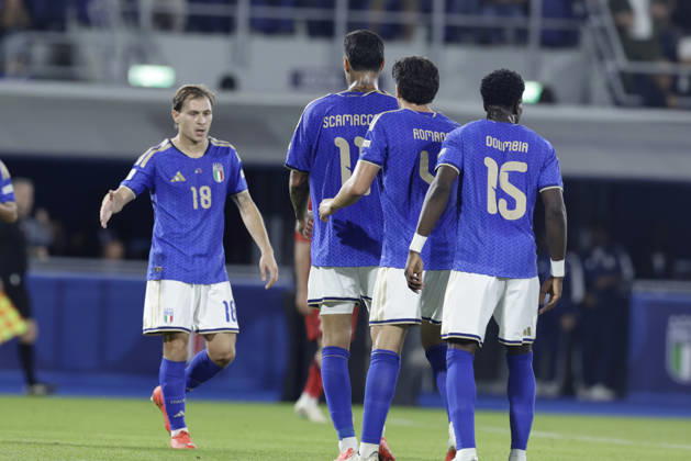 UEFA Nations League football match Italy vs Turkey during UEFA Nations League football match (League A, Group A1) between Italy vs Turkey at the Renato Dall Ara stadium in Bologna on October 05, 2026. _BPH2745 Copyright: xAntonioxBalascox