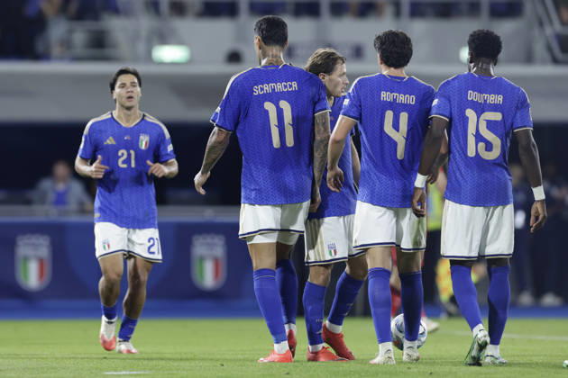 UEFA Nations League football match Italy vs Turkey during UEFA Nations League football match (League A, Group A1) between Italy vs Turkey at the Renato Dall Ara stadium in Bologna on October 05, 2026. _BPH2766 Copyright: xAntonioxBalascox