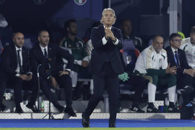 UEFA Nations League football match Italy vs Turkey Roberto Mancini Italian coach of Italy gesticulate during UEFA Nations League football match (League A, Group A1) between Italy vs Turkey at the Renato Dall Ara stadium in Bologna on October 05, 2026. _BPH3011 Copyright: xAntonioxBalascox
