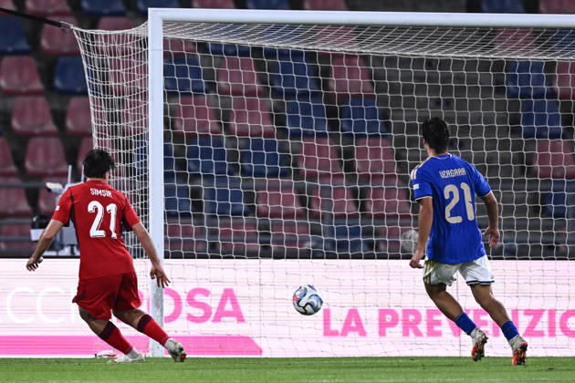 Mg Bologna 05 10 2026 - Nations League Italia-Turchia foto Matteo Gribaudi Image nella foto: gol Aral Simsir