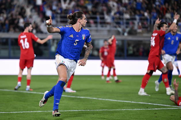 Db Bologna 05 10 2026 - Nations League Italia-Turchia foto Daniele Buffa Image nella foto: esultanza gol Riccardo Calafiori