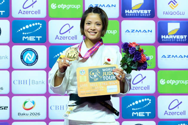Uta Abe (JPN), OCTOBER 5, 2026 -Judo : World Judo Championships BAKU2026 Women s -52kgMedal Ceremony at National Gymnastics Arena in Baku, Azerbaijan. Noxthirdxpartyxsales aflo_353536773 KenxAsakurax