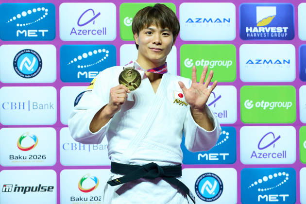 Hifumi Abe (JPN), OCTOBER 5, 2026 -Judo : World Judo Championships BAKU2026 Mens -66kgFinal match at National Gymnastics Arena in Baku, Azerbaijan. Noxthirdxpartyxsales aflo_353536774 KenxAsakurax