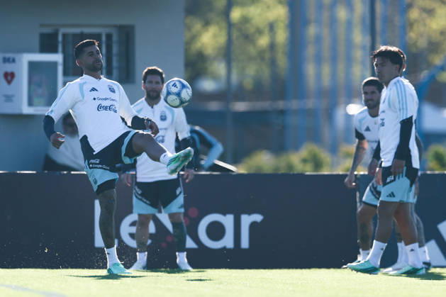 Argentina’s forward Lionel Messi takes part in a training session at the AFA (Argentine Football Association) training center in Ezeiza, Buenos Aires Province, on October 5, 2026, ahead of the upcoming friendly soccer matches against the Benin national team. Lionel Messi took part in the final training session of his professional career with the Argentine national team before his farewell match. Photo by Alejandro Pagni PHOTOxPHOTO Copyright: xAlejandroxPAGNIx