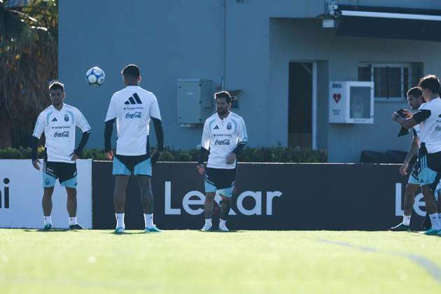 Argentina’s forward Lionel Messi takes part in a training session at the AFA (Argentine Football Association) training center in Ezeiza, Buenos Aires Province, on October 5, 2026, ahead of the upcoming friendly soccer matches against the Benin national team. Lionel Messi took part in the final training session of his professional career with the Argentine national team before his farewell match. Photo by Alejandro Pagni PHOTOxPHOTO Copyright: xAlejandroxPAGNIx