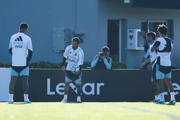 Argentina’s forward Lionel Messi takes part in a training session at the AFA (Argentine Football Association) training center in Ezeiza, Buenos Aires Province, on October 5, 2026, ahead of the upcoming friendly soccer matches against the Benin national team. Lionel Messi took part in the final training session of his professional career with the Argentine national team before his farewell match. Photo by Alejandro Pagni PHOTOxPHOTO Copyright: xAlejandroxPAGNIx