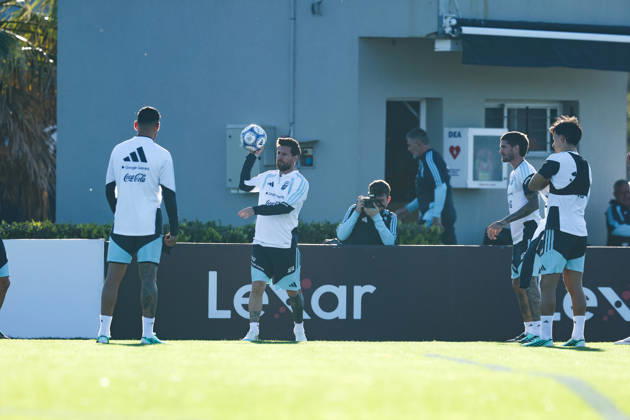 Argentina’s forward Lionel Messi takes part in a training session at the AFA (Argentine Football Association) training center in Ezeiza, Buenos Aires Province, on October 5, 2026, ahead of the upcoming friendly soccer matches against the Benin national team. Lionel Messi took part in the final training session of his professional career with the Argentine national team before his farewell match. Photo by Alejandro Pagni PHOTOxPHOTO Copyright: xAlejandroxPAGNIx