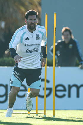 Argentina’s forward Lionel Messi takes part in a training session at the AFA (Argentine Football Association) training center in Ezeiza, Buenos Aires Province, on October 5, 2026, ahead of the upcoming friendly soccer matches against the Benin national team. Lionel Messi took part in the final training session of his professional career with the Argentine national team before his farewell match. Photo by Alejandro Pagni PHOTOxPHOTO Copyright: xAlejandroxPAGNIx