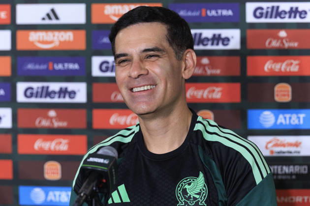 October 5, 2026, Los Angeles, California, USA: Head coach, Rafael Marquez of Mexico during a press conference, PK, Pressekonferenz on Monday, October 5, 2026 at BMO Stadium in Los Angeles, California in preparation for an International Friendly, Länderspiel, Nationalmannschaft match against Chile on Tuesday October 6, 2026 at the Los Angeles Memorial Coliseum. ARIANA RUIZ PI Mexico Press Conference - ZUMAp124 20261005_zaa_p124_002 Copyright: xArianaxRuizx