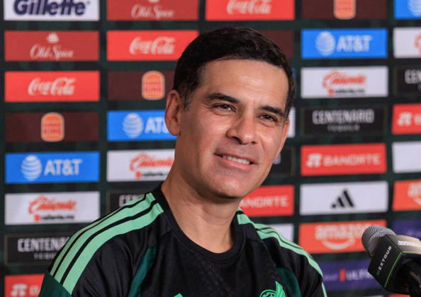 October 5, 2026, Los Angeles, California, USA: Head coach, Rafael Marquez of Mexico during a press conference, PK, Pressekonferenz on Monday, October 5, 2026 at BMO Stadium, in Los Angeles, California in preparation for an International Friendly, Länderspiel, Nationalmannschaft match against Chile on Tuesday October 6, 2026 at the Los Angeles Memorial Coliseum. JAVIER ROJAS PI Los Angeles USA - ZUMAp124 20261005_zaa_p124_008 Copyright: xJavierxRojasx