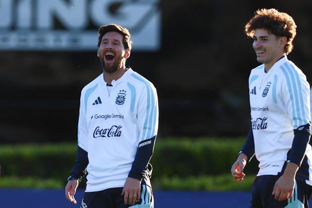 Argentina Training Session Argentina s Lionel Messi attends a training session at the Argentine Football Association (AFA) training complex in Ezeiza, on the outskirts of Buenos Aires, Argentina, on October 5, 2026, ahead of his final appearance for the national team, Nationalteam in a friendly against Benin. Buenos Aires Argentina Copyright: xMatiasxBagliettox originalFilename:baglietto-notitle261005_npI4E