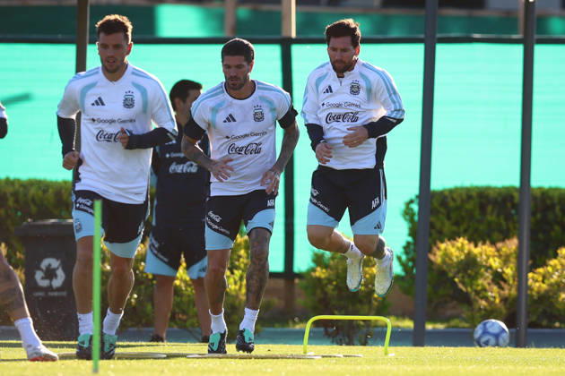 Argentina Training Session Argentina s Lionel Messi attends a training session at the Argentine Football Association (AFA) training complex in Ezeiza, on the outskirts of Buenos Aires, Argentina, on October 5, 2026, ahead of his final appearance for the national team, Nationalteam in a friendly against Benin. Buenos Aires Argentina Copyright: xMatiasxBagliettox originalFilename:baglietto-notitle261005_nptg3