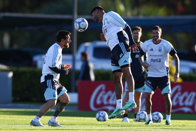 Argentina Training Session Argentina s Lionel Messi attends a training session at the Argentine Football Association (AFA) training complex in Ezeiza, on the outskirts of Buenos Aires, Argentina, on October 5, 2026, ahead of his final appearance for the national team, Nationalteam in a friendly against Benin. Buenos Aires Argentina Copyright: xMatiasxBagliettox originalFilename:baglietto-notitle261005_npztH