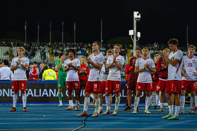 Polish Players seen during U21, U 21 U 21 U 21 U 21 2027 EURO Qualifying, EM, Europameisterschaft EM, Europameisterschaft EM, Europameisterschaft EM, Europameisterschaft game between national teams of Italy and Poland (Kazimierz Koper Ball Raw Images) Pescara Stadio Adriatico Italy Copyright: xKazimierzxKoperx KAZ_ITAvPOLu21-053