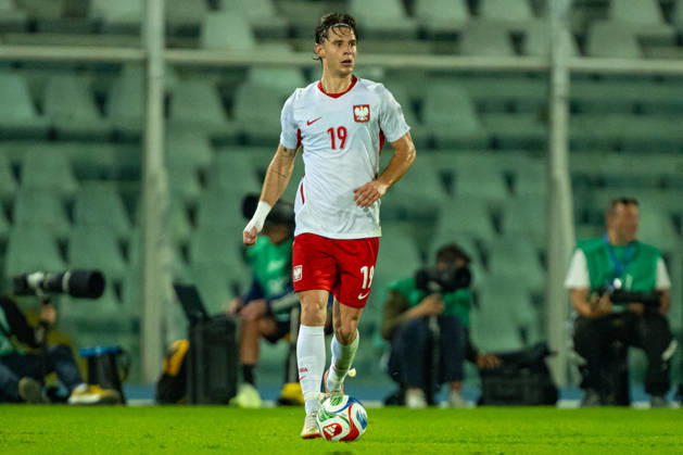 Marcel Krajewski seen during U21, U 21 U 21 U 21 U 21 2027 EURO Qualifying, EM, Europameisterschaft EM, Europameisterschaft EM, Europameisterschaft EM, Europameisterschaft game between national teams of Italy and Poland (Kazimierz Koper Ball Raw Images) Pescara Stadio Adriatico Italy Copyright: xKazimierzxKoperx KAZ_ITAvPOLu21-079