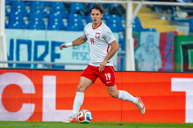 Marcel Krajewski seen during U21, U 21 U 21 U 21 U 21 2027 EURO Qualifying, EM, Europameisterschaft EM, Europameisterschaft EM, Europameisterschaft EM, Europameisterschaft game between national teams of Italy and Poland (Kazimierz Koper Ball Raw Images) Pescara Stadio Adriatico Italy Copyright: xKazimierzxKoperx KAZ_ITAvPOLu21-118