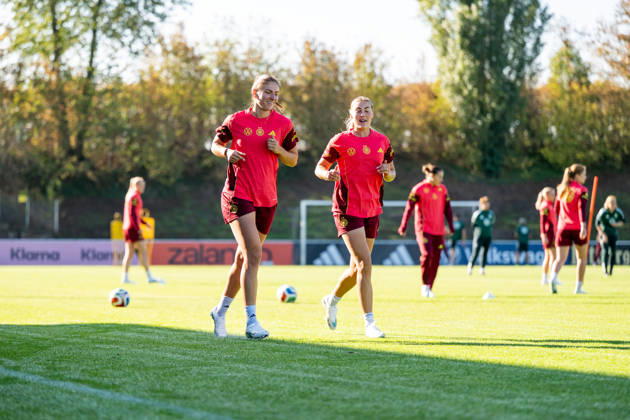 October 6, 2026, GER, Soccer, Women, Practice, DFB German National Team Melissa Kössler, Germany; Marie Müller, Germany; Heidelberg; ASV Eppelheim; Baden-Württemberg, Germany Copyright: xNordphoto Memmlerx